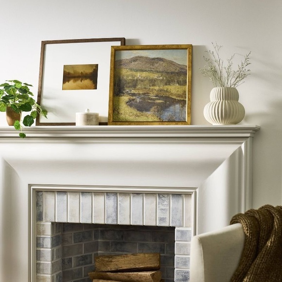 18"x18" Mountain Landscape Framed Wall Art - Threshold Studio McGee - Picture 3 of 4